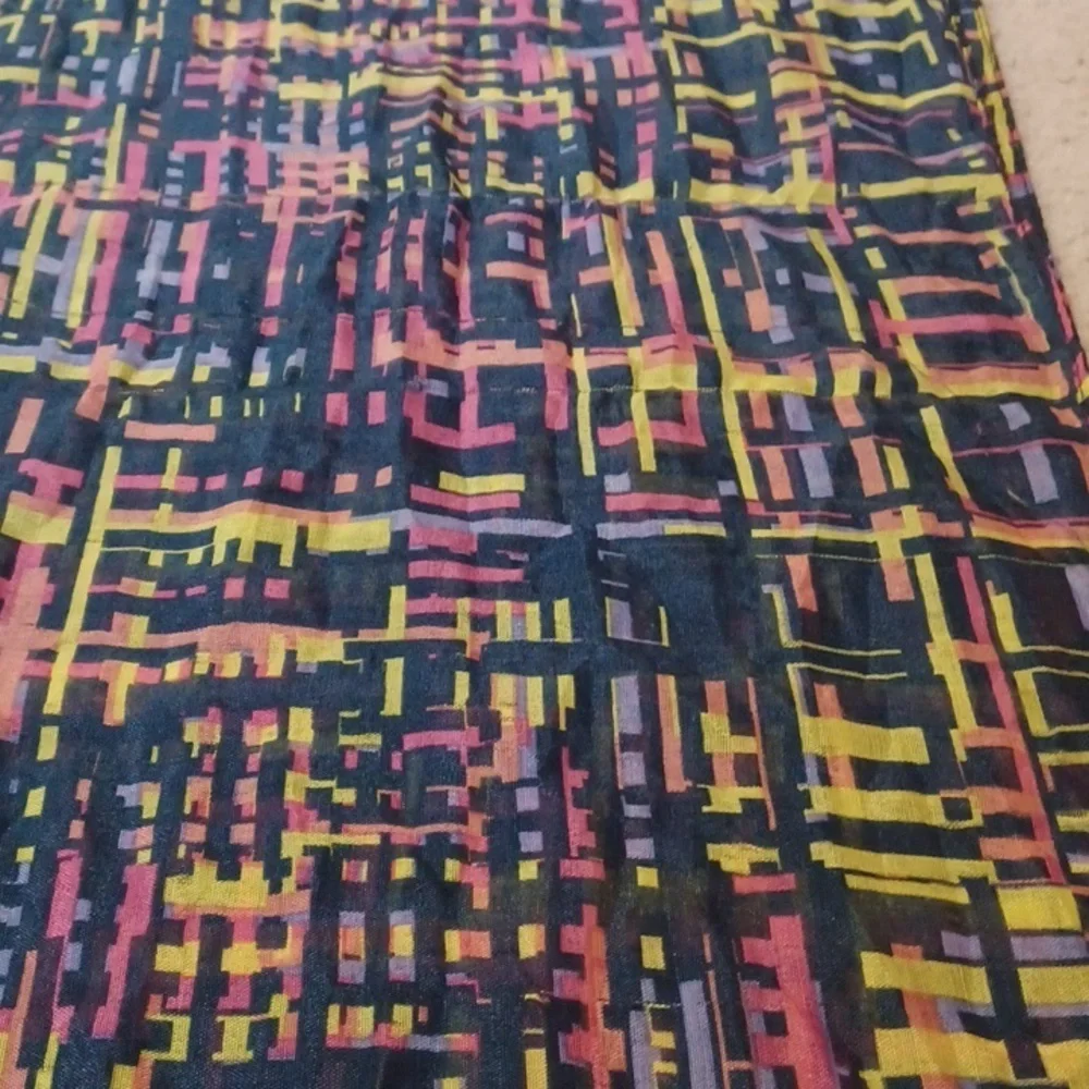 Colorful Geometric Patterned Scarf Shawl